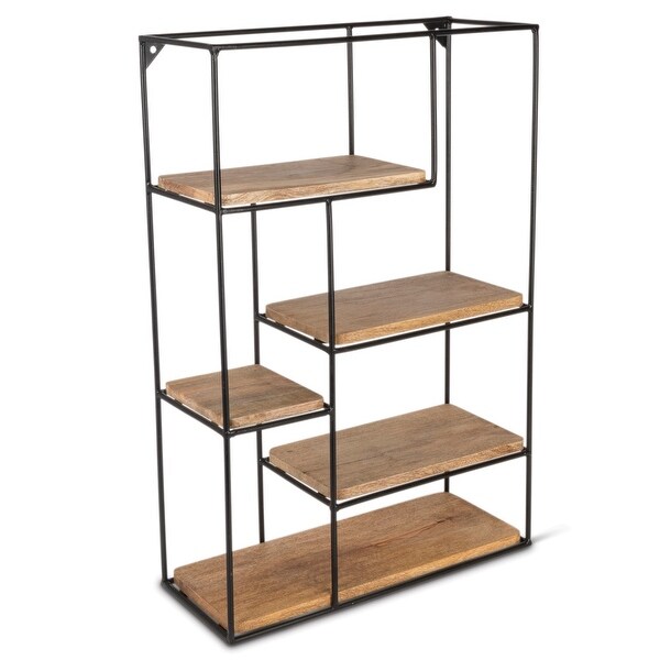 Shop Brown and Black Rectangle Decorative Multi-Tier ...